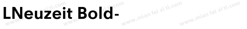 LNeuzeit Bold字体转换